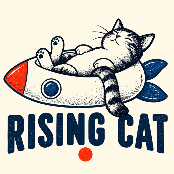 Rising Cat 貓悠舍 Logo